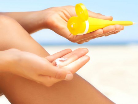 Crème solaire pour bronzer